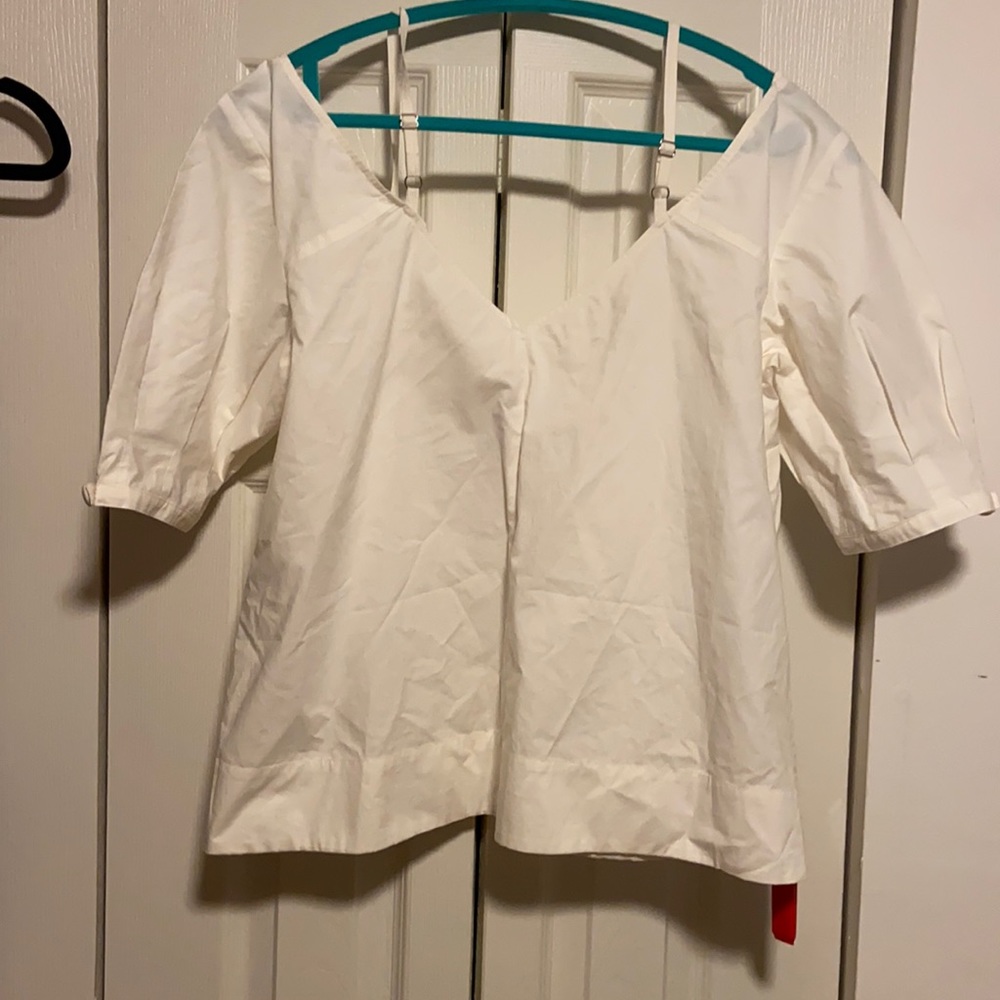 White off the shoulder top size 8